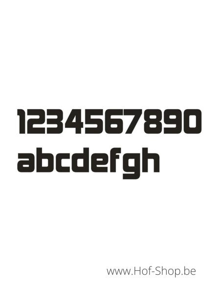 Letter a met afstandshouders Design - inox 12 cm hoog