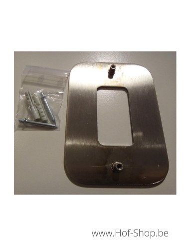 Lettre b avec espaceurs Design - acier inoxydable de 9 cm de haut