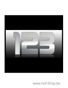 Lettre b avec espaceurs Design - acier inoxydable de 9 cm de haut