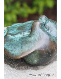 2 duiven - bronzen beeld (AN0637BR-V)