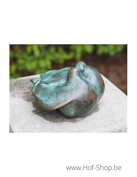 2 duiven - bronzen beeld (AAN0637BR-V)