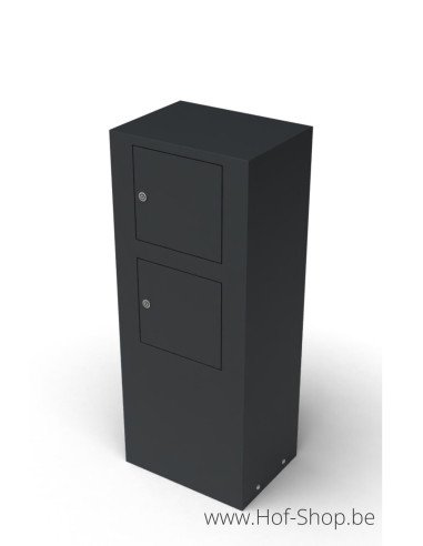 Litru Duo - Geroba brievenbus zwart