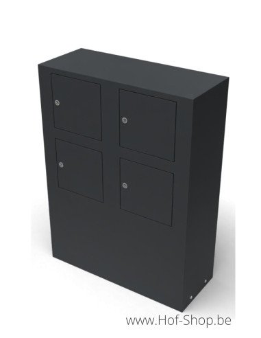 Litru Quatro - Geroba brievenbus zwart