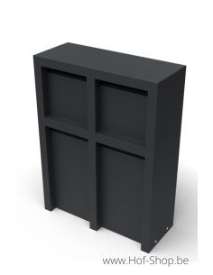 Litru Quatro - Geroba brievenbus zwart