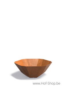 Facet 120 x 50 cm - Jardinière en acier Corten