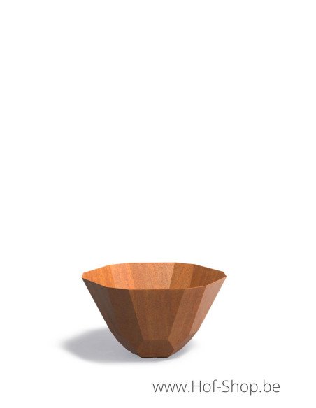 Facet 100 x 60 cm - Plantenbak in cortenstaal