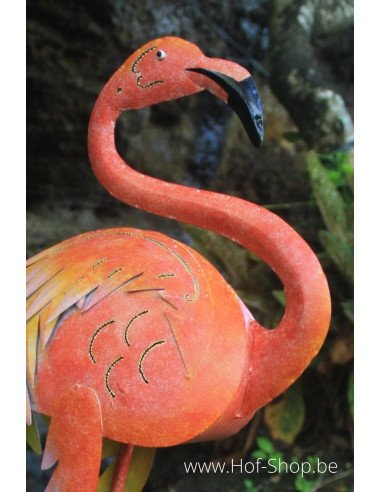 Grand oiseau colore - figurine en métal (MD16221)