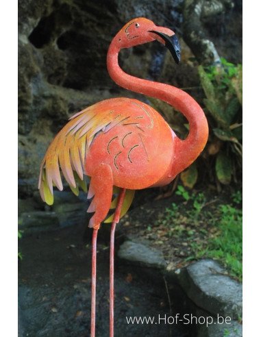 Grand oiseau colore - figurine en métal (MD16221)