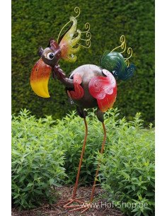 Oiseau colore grand - figurine en métal (MD16224)