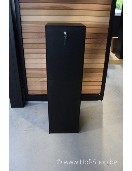 Antero met klep zwart - Larob brievenbus aluminium