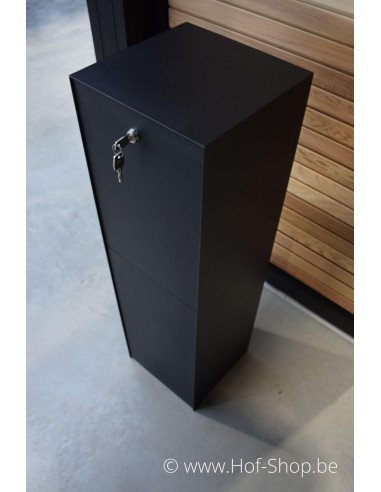 Antero met klep zwart - Larob brievenbus aluminium