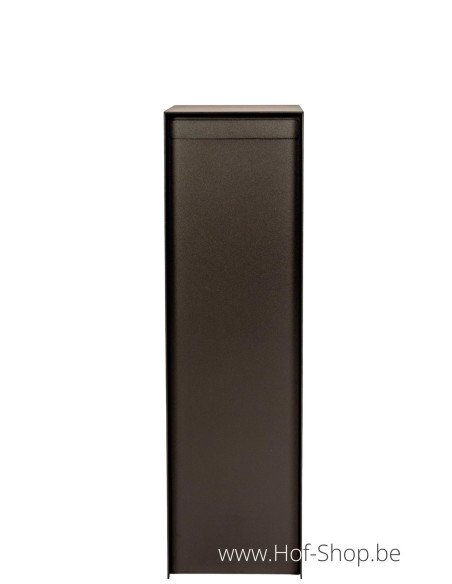 Antero met klep RAL 9005 - Larob brievenbus aluminium