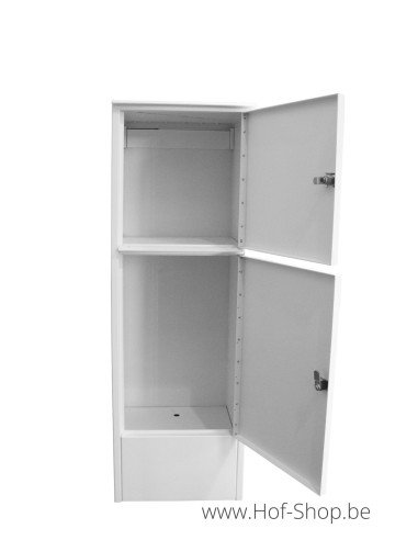 Pilast met pakketvak - Larob pakketbus aluminium