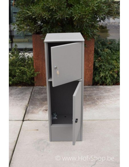Pilast avec parcelbox - Boîte  à colis aluminium Larob