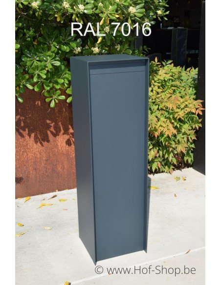 Antero RAL 7016 met klep - Larob brievenbus aluminium