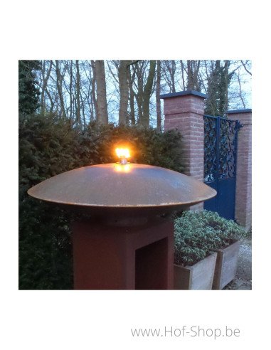 Socle U-block 40 x 40 x 80 - socle en acier corten