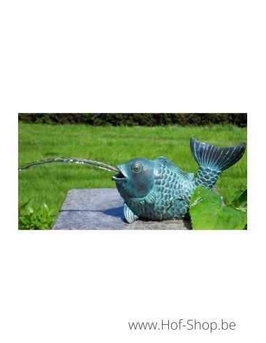 Vis fontein  - bronzen beeld (AN1140BR-V-F)