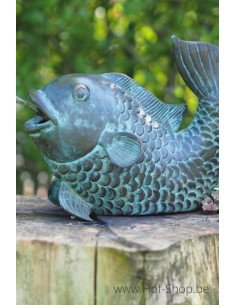 Poisson avec fontaine Large - statue en bronze (AN1140BR-V-L)