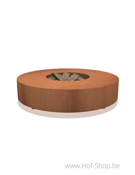 Fire Table 125 x 28 cm - acier corten