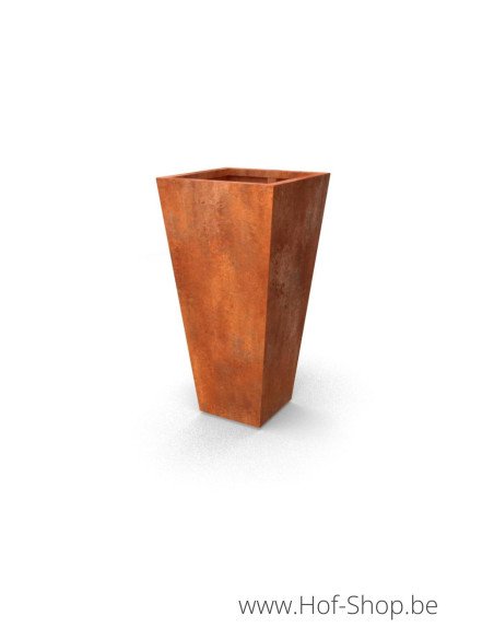 Vaso 60 x 60 x 120 cm - Geroba Jardinière en acier corten