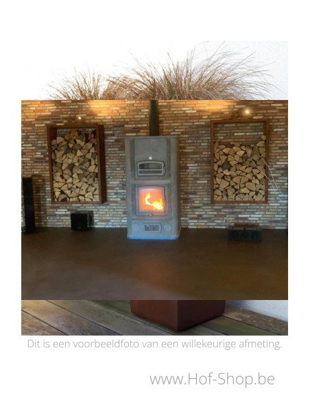 Egura 100 x 38,5 x 150 cm - Houtopslag Geroba in cortenstaal (EGURAC3)