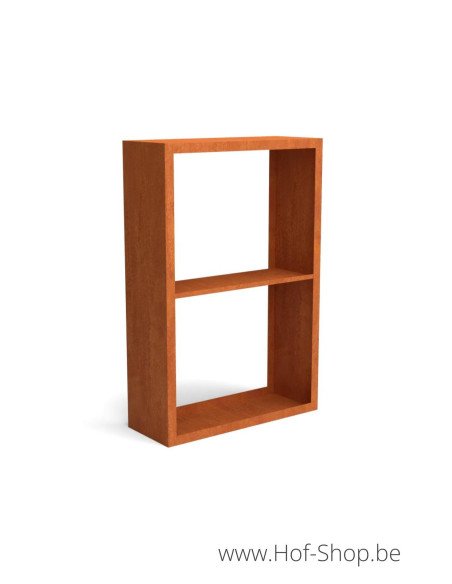 Egura Dividi 100 x 38,5 x 150 cm - Rack à Buches en acier Corten Geroba (EGURADC31)