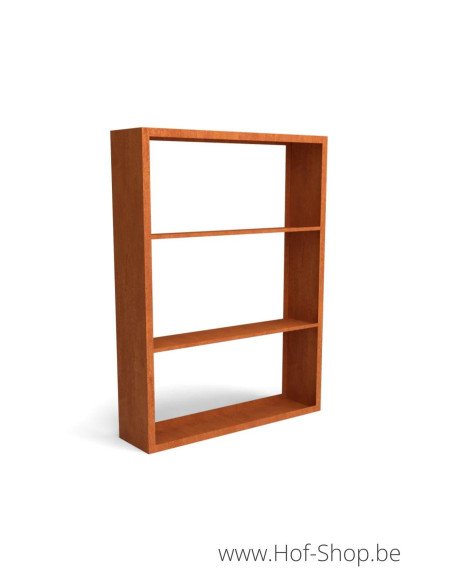 Egura Dividi 150 x 38,5 x 200 cm - Rack à Buches en acier Corten Geroba (EGURADC61)