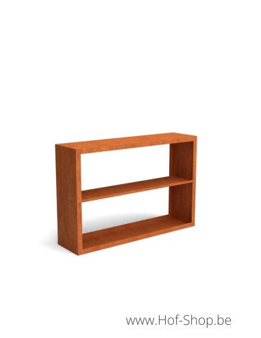 Egura Dividi 150 x 38,5 x 50 cm - Rack à Buches en acier Corten Geroba (EGURADC81)