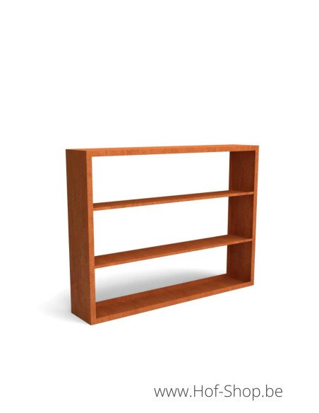 Egura Dividi 200 x 38,5 x 150 cm - Rack à Buches en acier Corten Geroba  (EGURADC91)