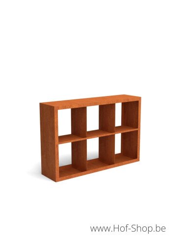 Egura Dividi 150 x 38,5 x 100 cm - Rack à Buches en acier Corten Geroba (EGURADC83)
