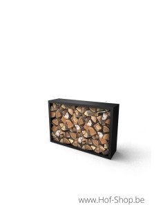 Beltza 150 x 38,5 x 100 cm - Houtopslag Geroba zwart