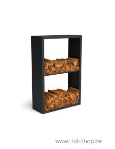 Beltza Dividi 100 x 38,5 x 150 cm - Houtopslag Geroba zwart