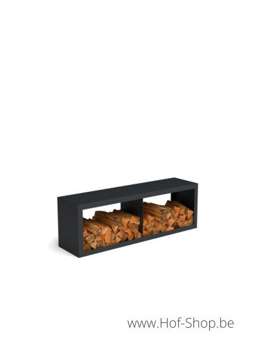 Beltza Dividi 150 x 38,5 x 50 cm - Houtopslag Geroba zwart