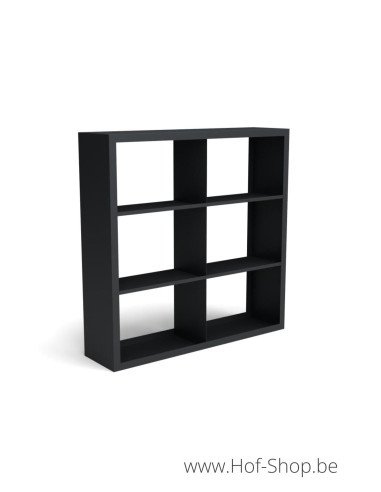 Beltza Dividi 150 x 38,5 x 150 cm - Houtopslag Geroba zwart (BELTZADS42)