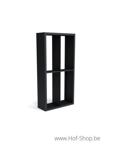 Beltza Dividi 100 x 38,5 x 200 cm - Rack à Buches noir (BELTZADS52)