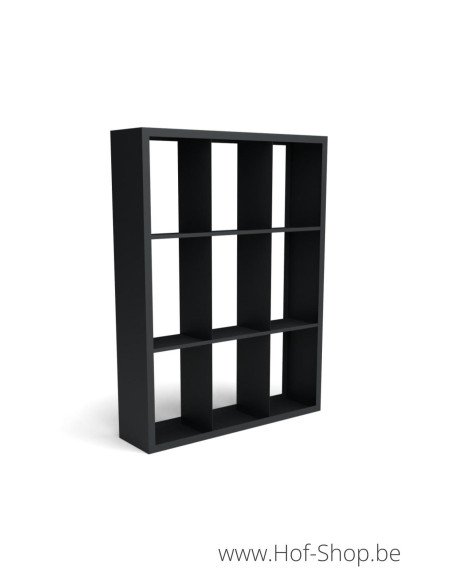 Beltza Dividi 150 x 38,5 x 200 cm - Rack à Buches noir (BELTZADS63)