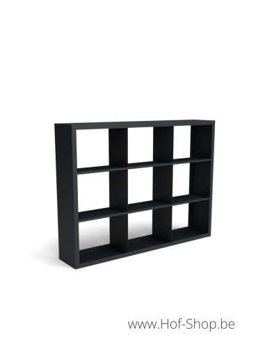 Beltza Dividi 200 x 38,5 x 150 cm - Rack à Buches noir (BELTZADS93)