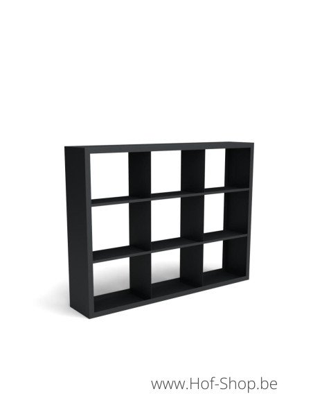 Beltza Dividi 200 x 38,5 x 150 cm - Rack à Buches noir (BELTZADS93)