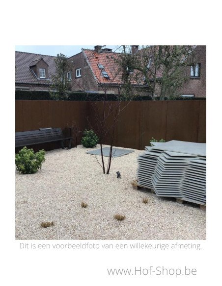 Gerofence vol paneel 50 x 5 x 180 cm - Schutting Geroba in cortenstaal