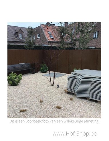 Gerofence paal 50 x 75 x 239,5 cm - Schutting Geroba in cortenstaal