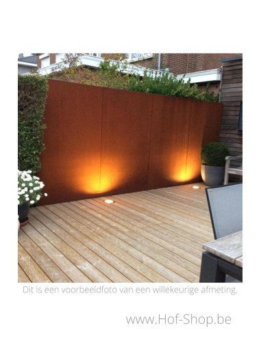 Gerofence panneau complet 50 x 5 x 200 cm - Clôtures en acier Corten Geroba