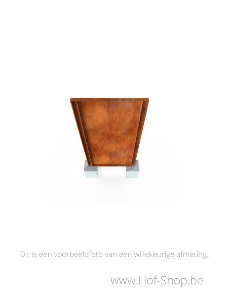 Gerofence panneau complet 100 x 5 x 180 cm - Clôtures en acier Corten Geroba