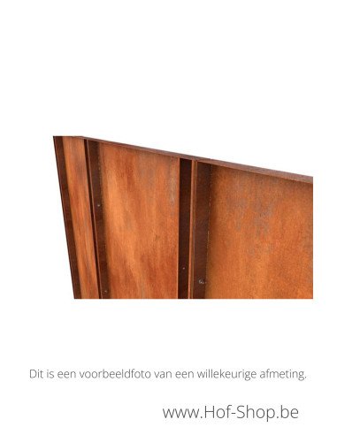 Gerofence panneau complet 100 x 5 x 180 cm - Clôtures en acier Corten Geroba