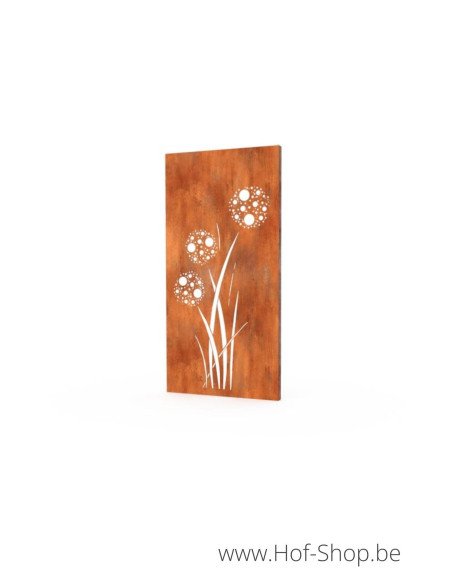 Gerofence Allium 100 x 5 x 180 cm - Clôtures en acier Corten Geroba