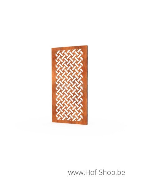 Gerofence Weave 100 x 5 x 180 cm - Clôtures en acier Corten Geroba