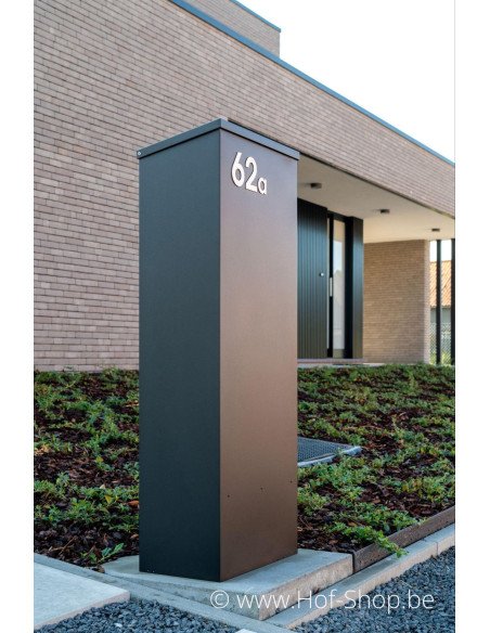 Lettre a - acier inoxydable de 5 cm de haut (numéro de maison 'fuji' KatoDesign)