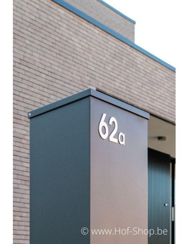 Letter a - inox 5 cm hoog (huisnummer 'fuji' KatoDesign)