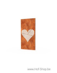 Gerofence Love 100 x 5 x 180 cm - Schutting Geroba in cortenstaal