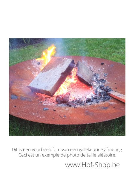 Diablo 120 x 16,1 cm - Vuurschaal Geroba cortenstaal