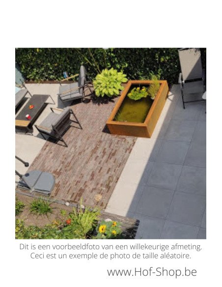 Estani Artesa 250 x 125 x 60 cm - Étangs Geroba en acier corten
